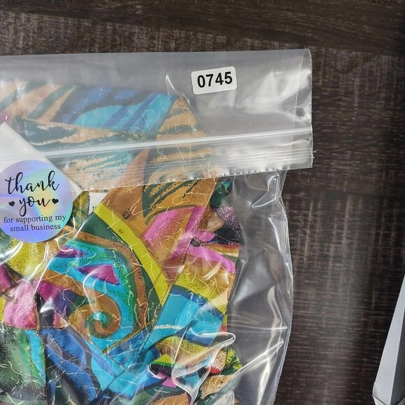 Peaches & Smith Women's M Long Sleeve Abstract Hawiian Button up Vintage Popover - Picture 9 of 9